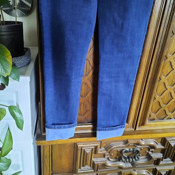 ENJEAN Maternity Cuffed Skinny Jeans - Darkwash, Size S - Picture 9 of 16